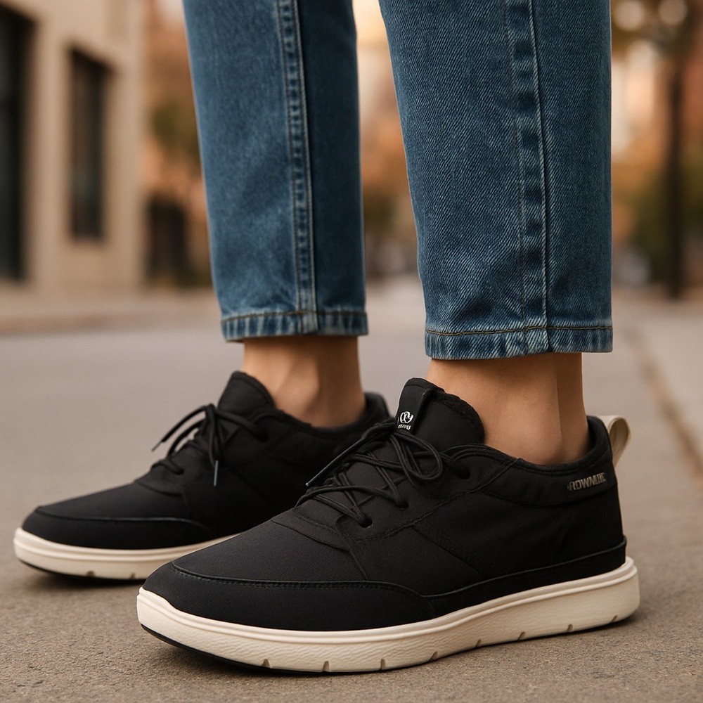 Sz 8.5 Cole Haan Women's Generation Zerogrand Rec Mid Sneaker Black & White $85